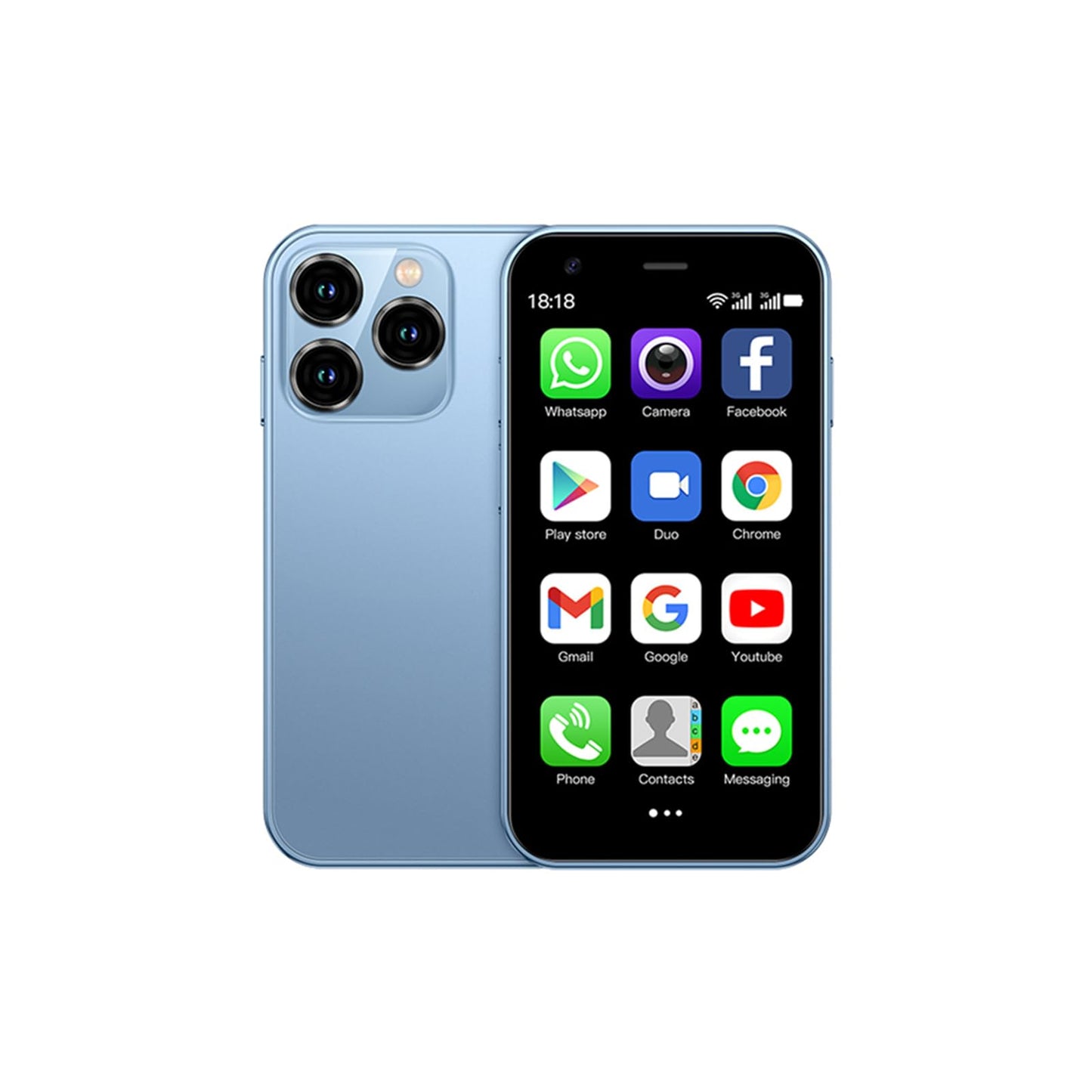 Mini smartphone 5G ultra compacto con pantalla táctil de 3.0 + CARGADOR